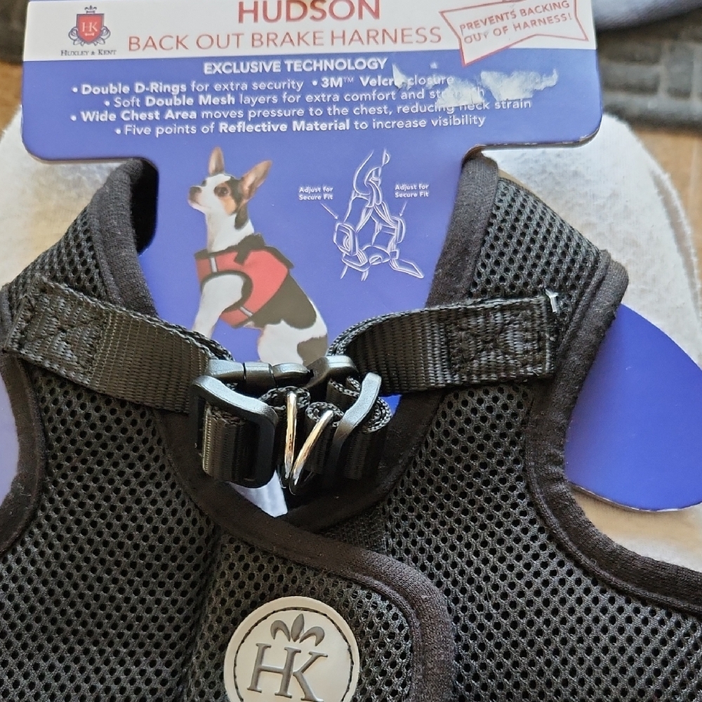 Hudson Black Dog Harness